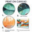 Abstrait abstrait de couleurs arc-en-ciel II - Art mural abstrait-594102858-594102859-594102868