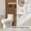 Toilette allongée une pièce à hauteur confort Eridanus (siège inclus)-108368023