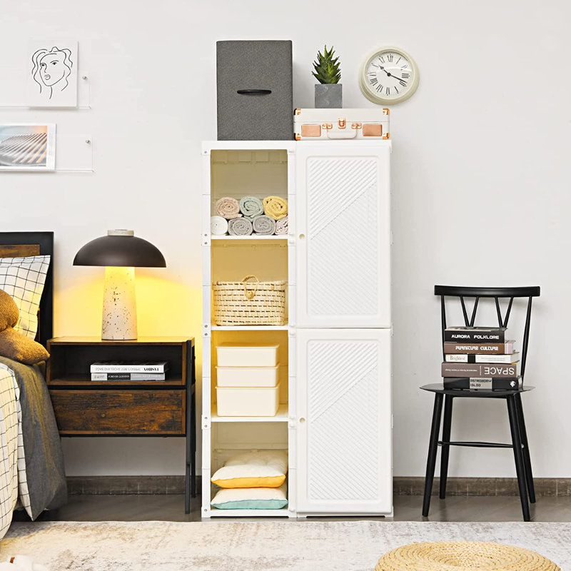 Leclaire 2 Door Kunststoff Wardrobe