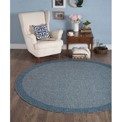 Tapis bleu moderne Wallaston