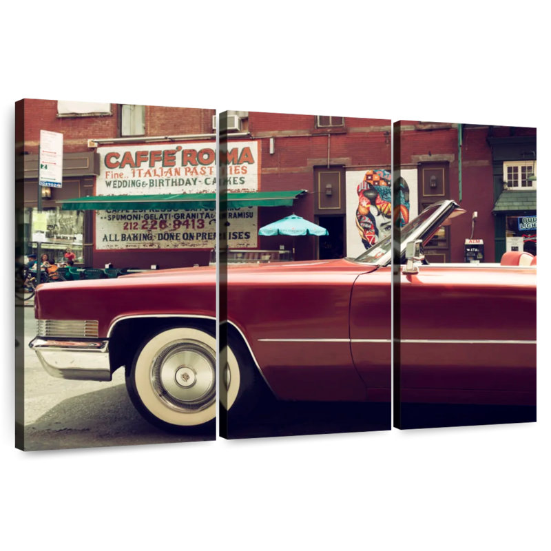 Mehar Red Cadillac, 24" H x 38" W
