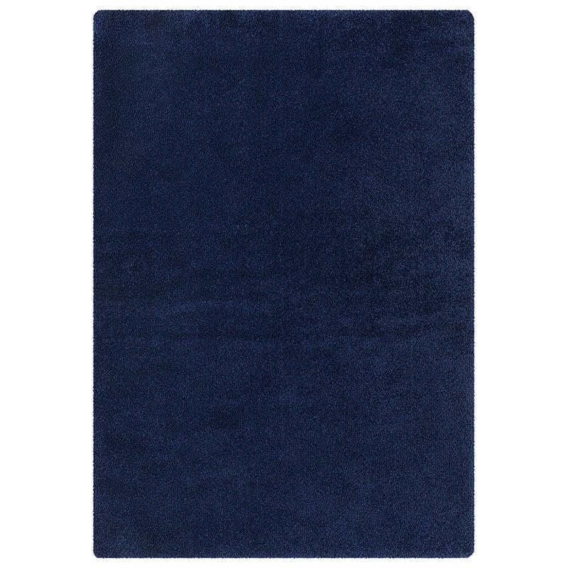 Modern Shaggy Rug Soft Fluffy Navy Carpet Non Slip Large Small Area Rug For Living Room Bedroom Hallway Floor Mat