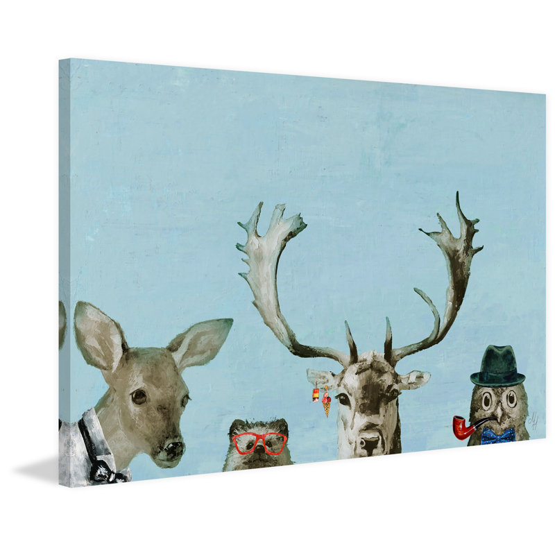 'Too Cool for the Party' Print on Wrapped Canvas, 8" H x 12" W x 1.5" D
