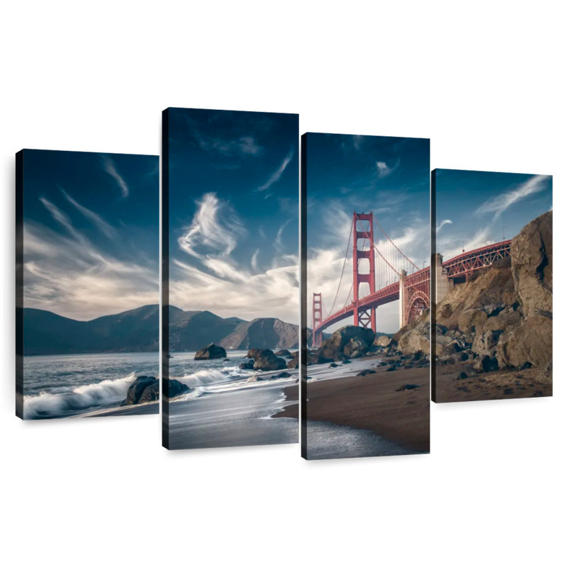 Lilie Beach By The Golden Gate, 32" H x 52" W
