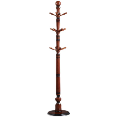 Solid Wood Coat Rack Stand For Home, Office, Bedroom, Living Room - Freestanding Garment Hanger With Multiple Hooks For Clothes, Hats, And Accessories