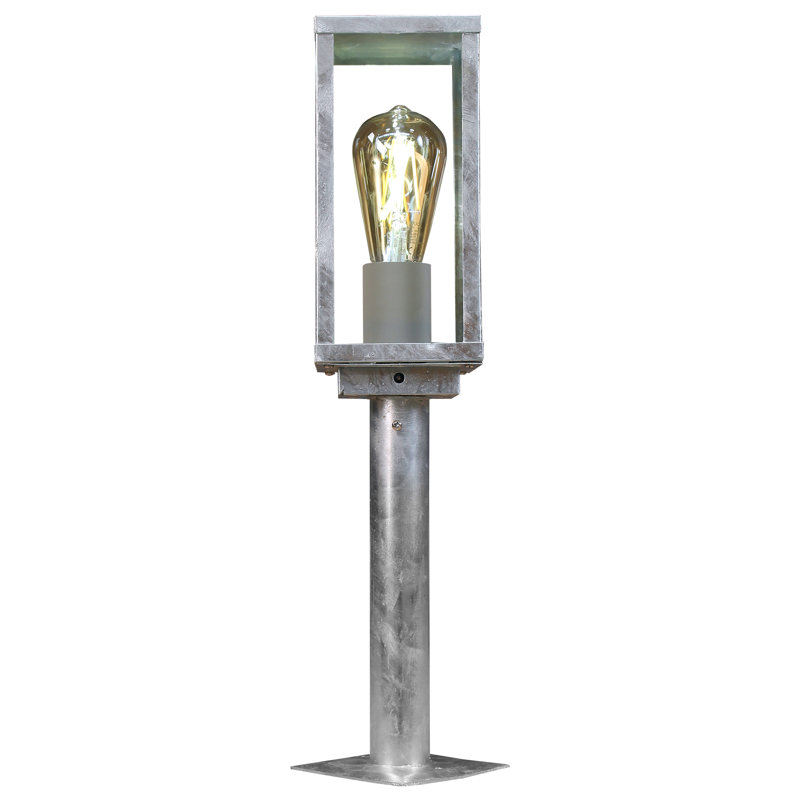 Canipe Pier Mount Base, Galvanized, 50cm H x 11cm W x 11cm D