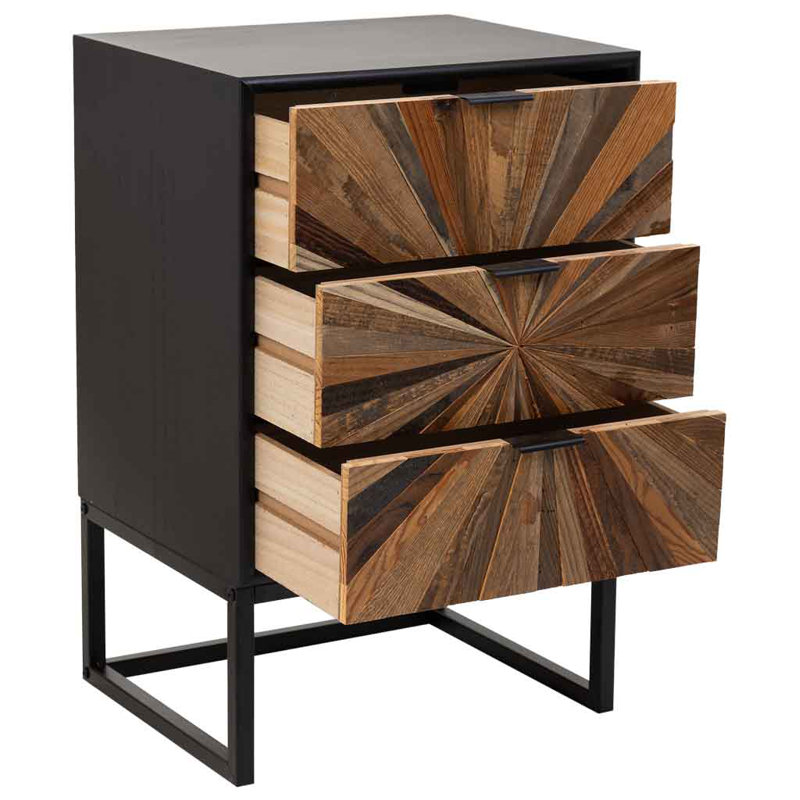 Bargale 44cm W Manufactured Wood Bedside Table