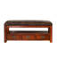 Banc rembourré en noyer-1761409286