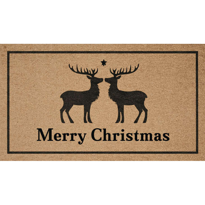 Paillasson en PVC durable pour Noël, 15,7 po x 27,6 po | Matériau 100% PVC, antidérapant | Conception festive des Fêtes, parfaite pour une utilisation intérieure et extérieure, facile à nettoyer, ajoute de la joie à votre entrée de maison