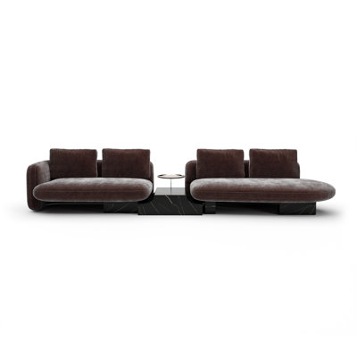 *Overlap Right Bumper Sectional Ecru