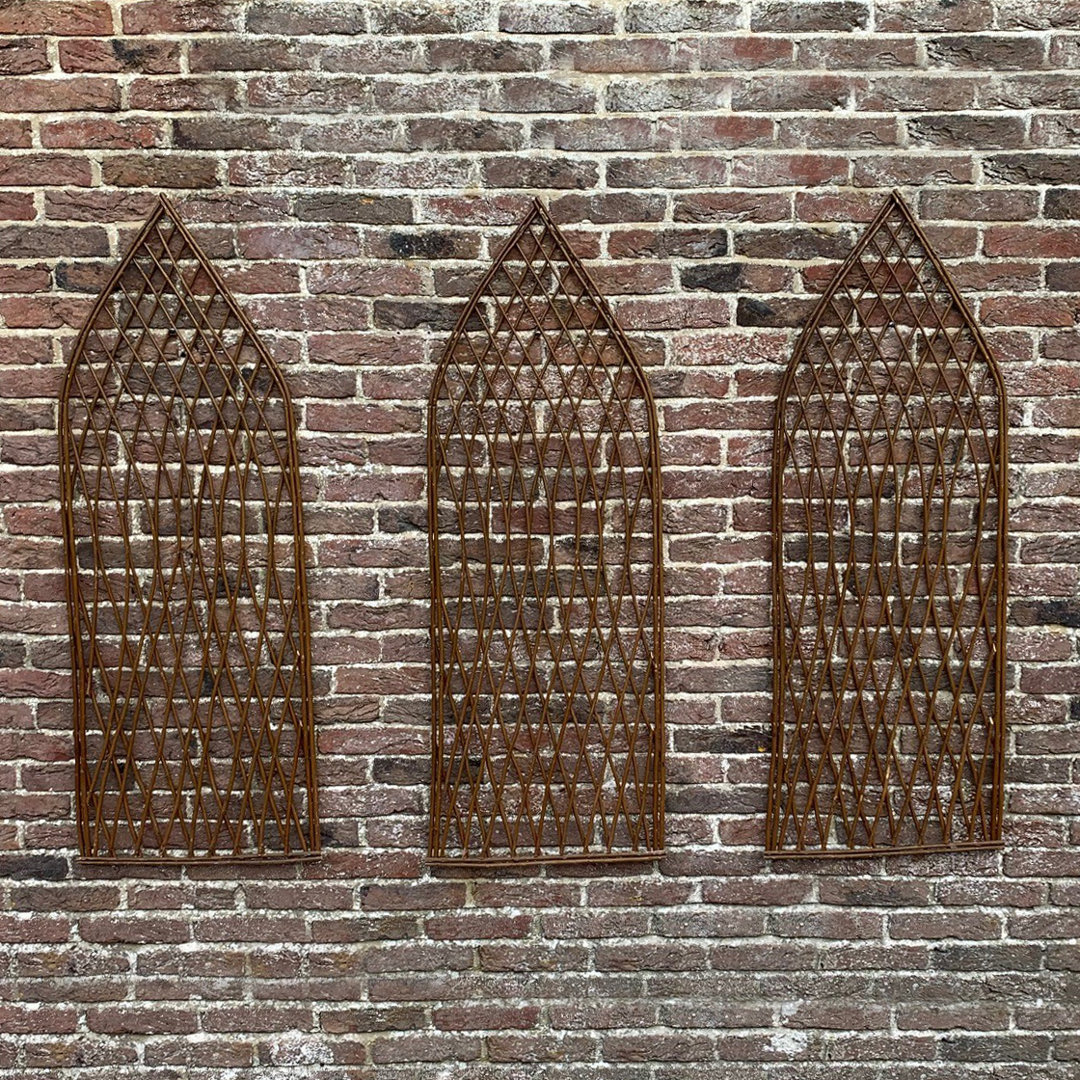 Alzira 120cm H x 45cm W Wood Gothic Trellis