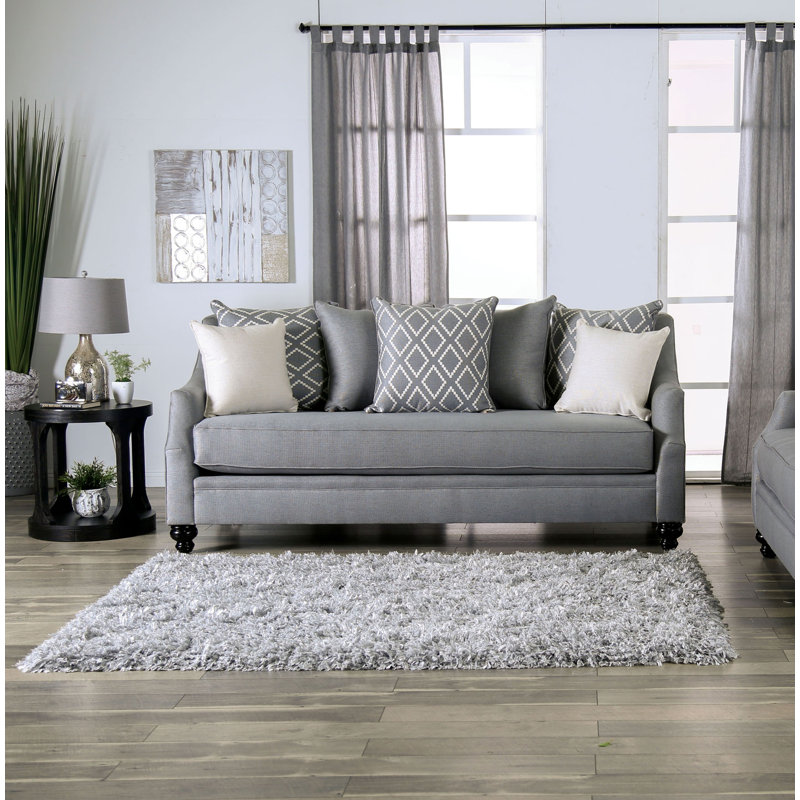 Cao Upholstered 90'' Sofa, Gray
