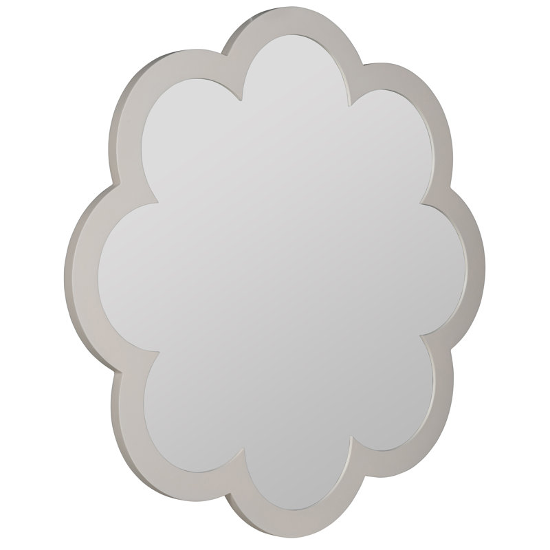 Caitlin Wilson Lotus Poppy Mirror, White