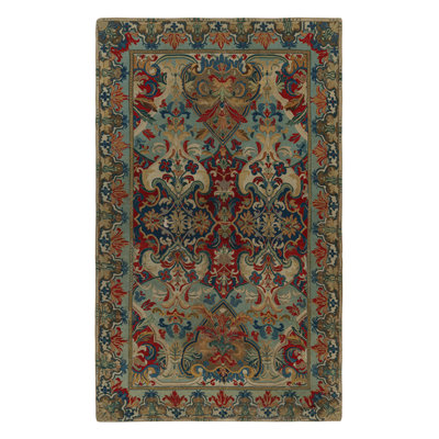 Hand Knotted Wool Area Rug