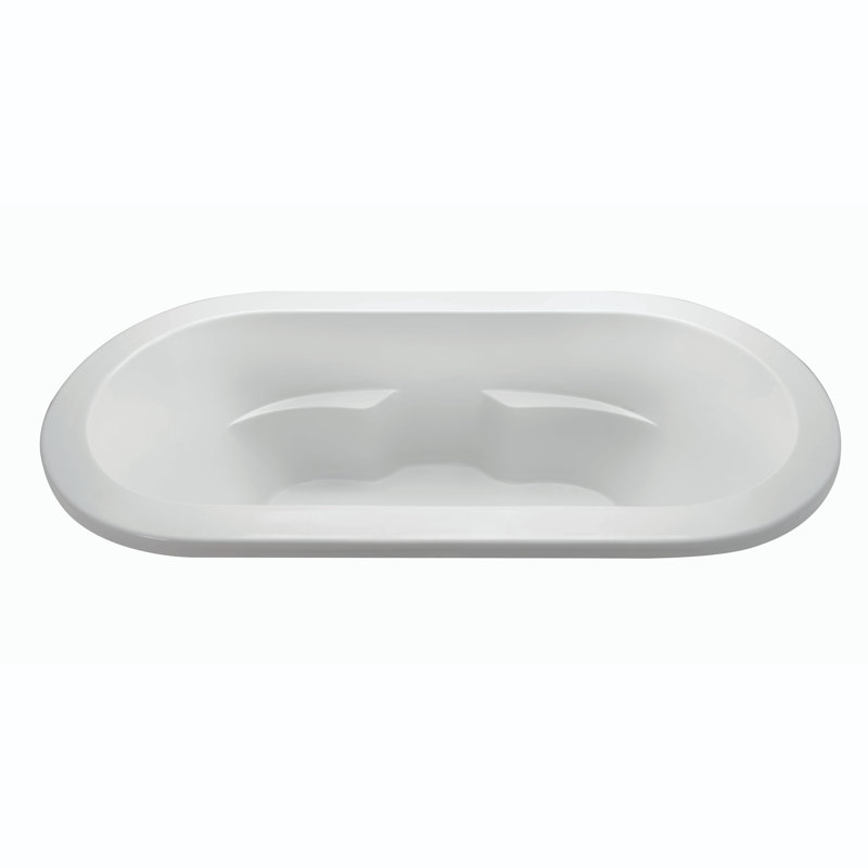 Baignoire de trempage à surface solide de 72 po x 36 po avec angle de 121 degrés MTI Solutions DoloMatte, À poser