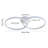 Cletes Acrylic LED Semi Flush Mount