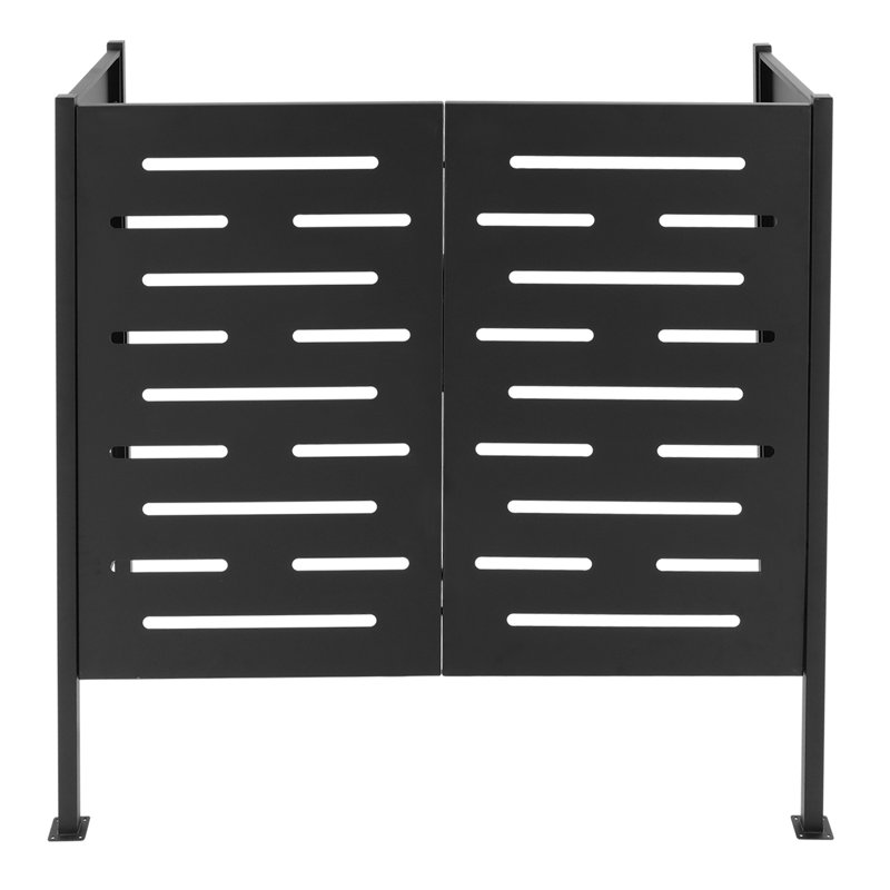 Clôture d'intimité pour climatiseur en fer, H 48 po x l 48 po x P 22 po