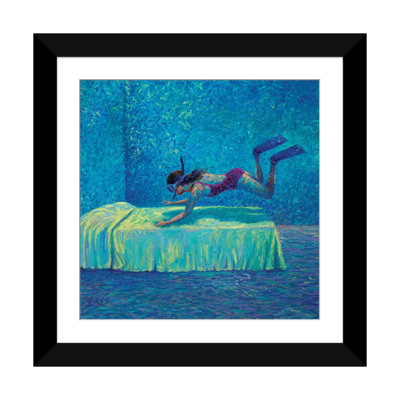 "iris scott" -the plongeur par iris scott, reproduction d’art sur toile tendue