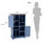 47" Farmhouse Bookshelf With Barn Doors-2012668014
