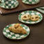 Emerald Check Appetizer Plates