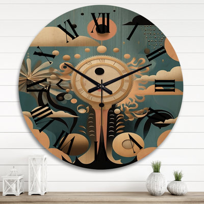 Horloge murale géométrique abstraite géométrique