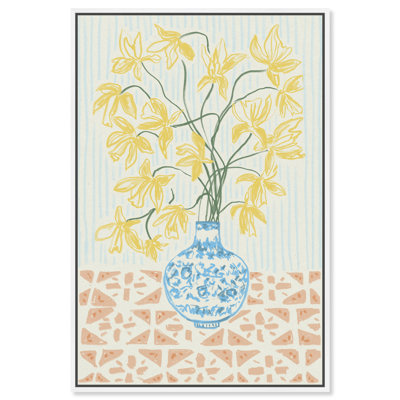 Yellow Iris Summer Print by Oliver Gal
