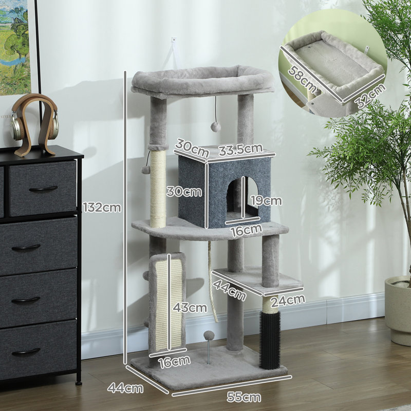 335.28cm H Cat Tree