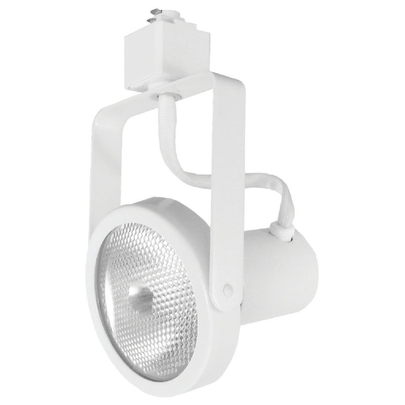 Tête de rail à cardan 1 lumières, Blanc