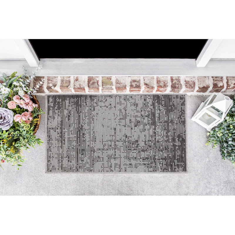 Nay Abstract Indoor / Outdoor Area Rug, Rectangle 50 x 80cm