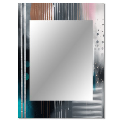 Whispers Of Marble III - Marble Large Wall Mirror, Modern Unique Mirror, Printed Metal Art