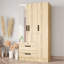  Armoire garde-robe avec miroir pratique sur l'une des portes et deux tiroirs-1723148867