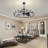 41-Inch Wagon Wheel Chandelier Fan-503017820