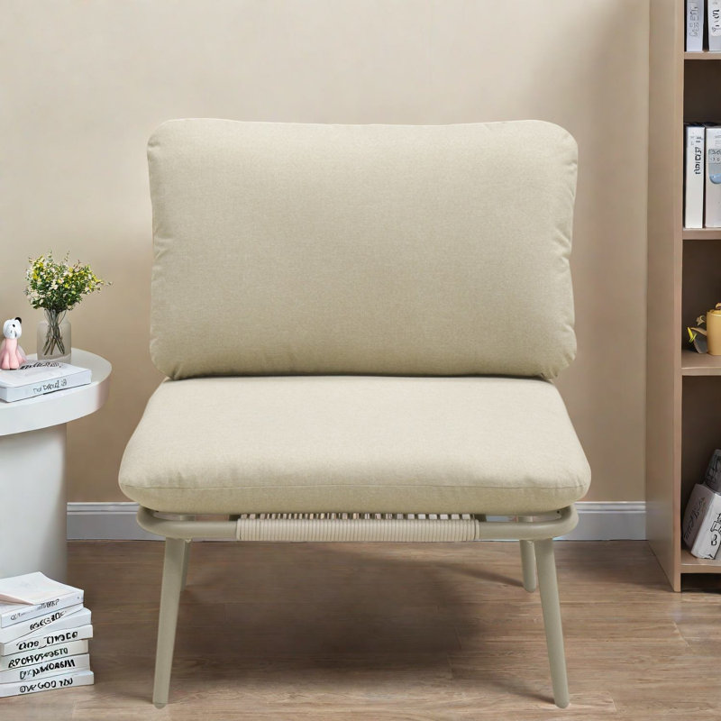 Chaise modulaire modulaire, siège sans accoudoirs moderne pour cadre en acier
