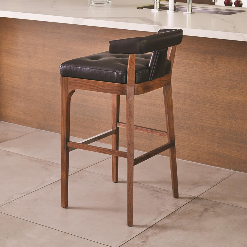 Moderno Stool, Bar Stool (31" Seat Height), Black