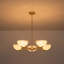 Plafonnier semi-encastré à hauteur réglable 30 po avec abat-jour en verre blanc dégradé Modern Modern-1759106014-1759106008