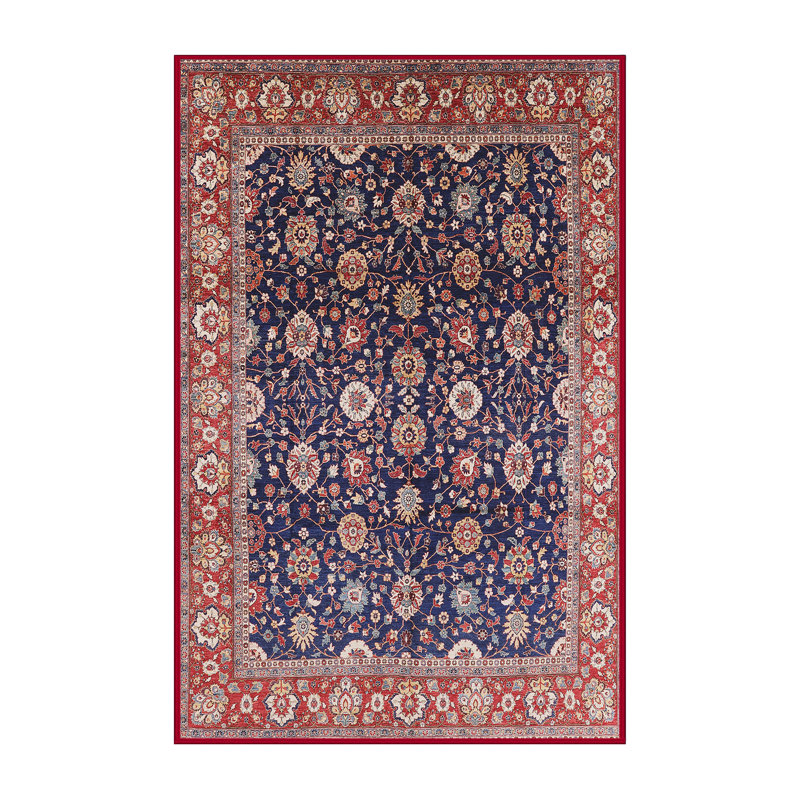 Tapis oriental rouge / bleu / beige Ardzruni, Rectangle 5 pi x 7 pi