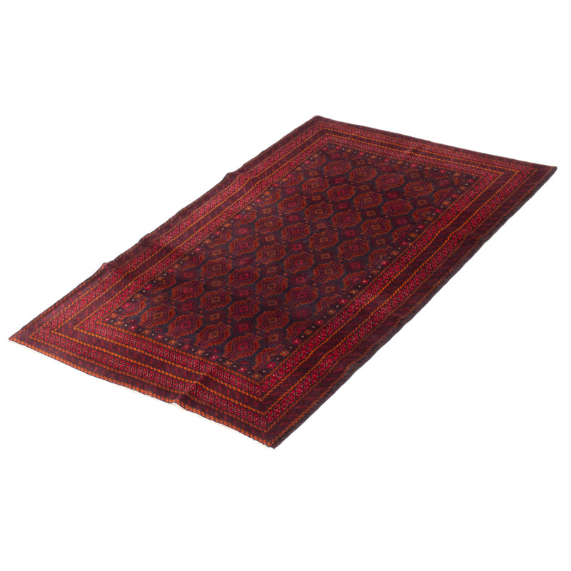 Tapis bleu marine Teimani 3 pi 7 po x 6 pi 2 po