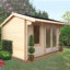 Marlborough 14 x 10 Ft. Tongue & Groove Log Cabin-29354309