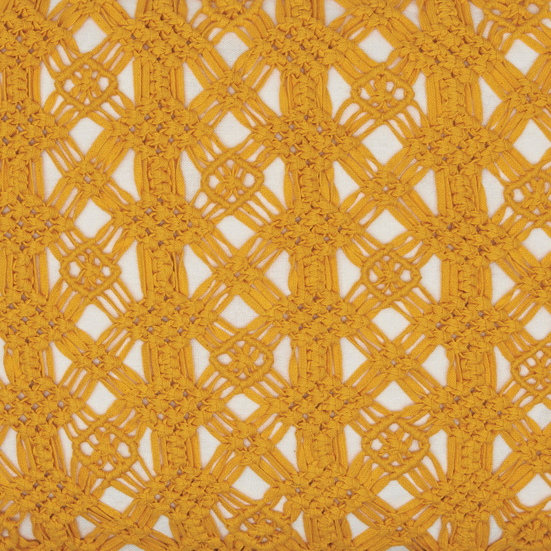 Clyde Cotton Lumbar Pillow, Canary