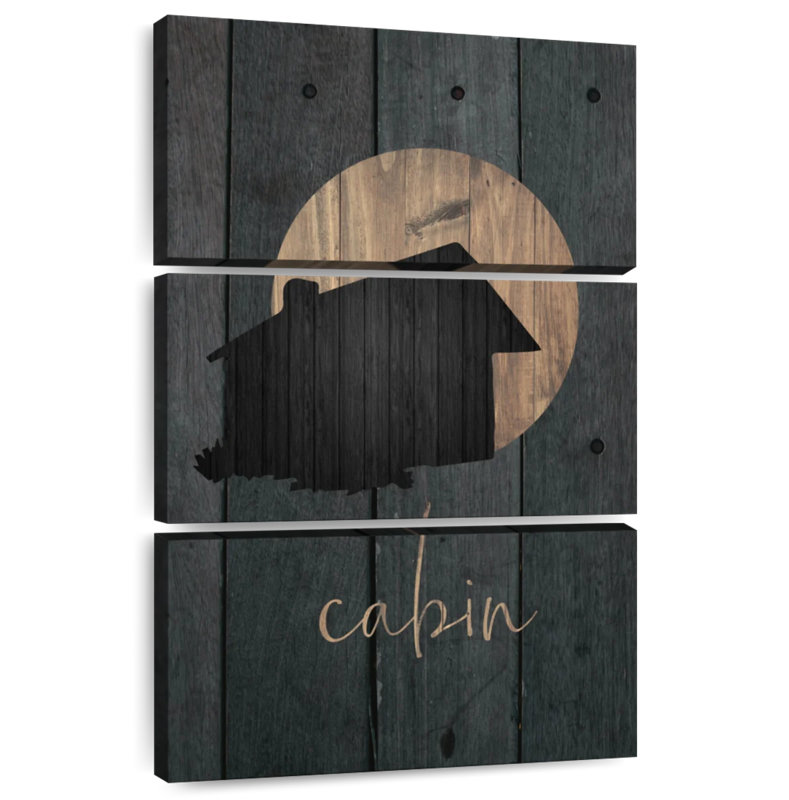 Lilie Wilderness Wood Cabin, 65" H x 42" W