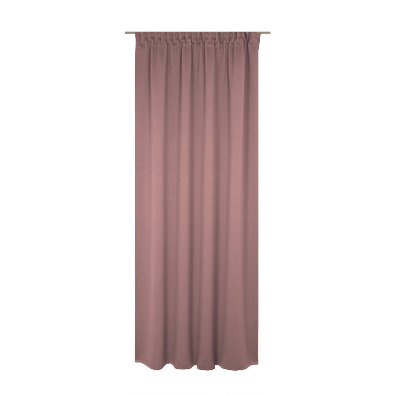Polyester Blackout Pinch Pleat Curtain Panel, 142cm wide x 355cm high, Lilac