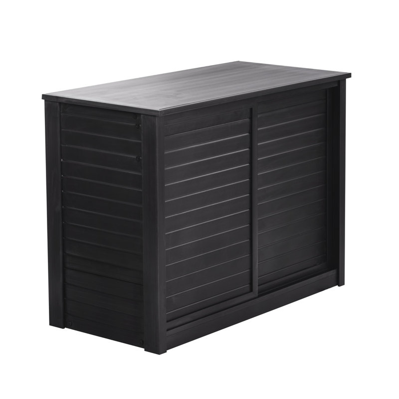 Deneishia 36 in. Versa Pet Supply Storage Cabinet, Black