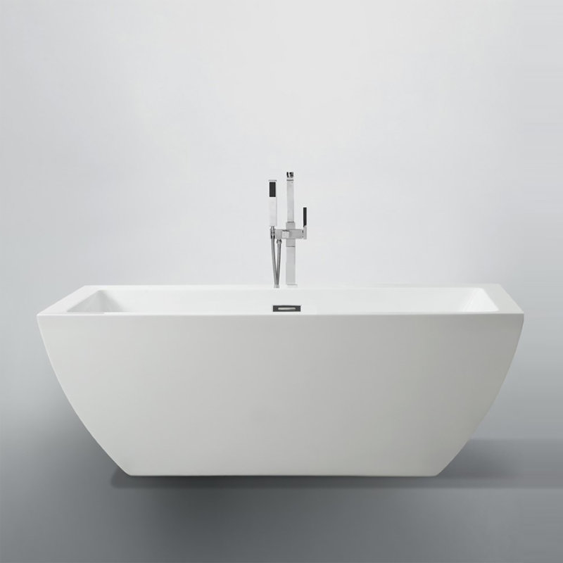Luscombe 59'' x 30'' Soaking Acrylic Bathtub