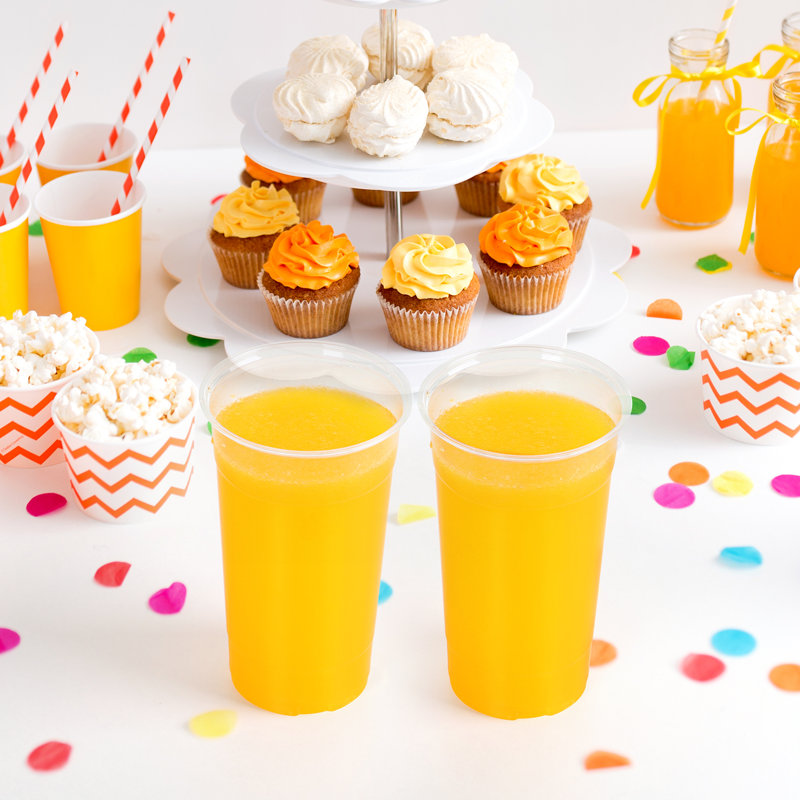Gobelets en plastique transparents jetables 32 oz (paquet de 600)