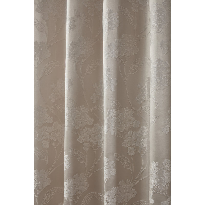 Blossom Eyelet Room Darkening Curtains, Cream, 168 W x 183 D cm