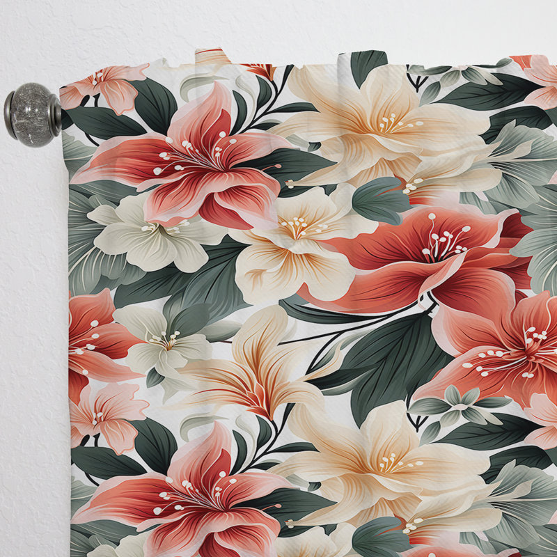 Rideau tropical - Velours obscurcissant - Subdued, L 52 po x L 90 po