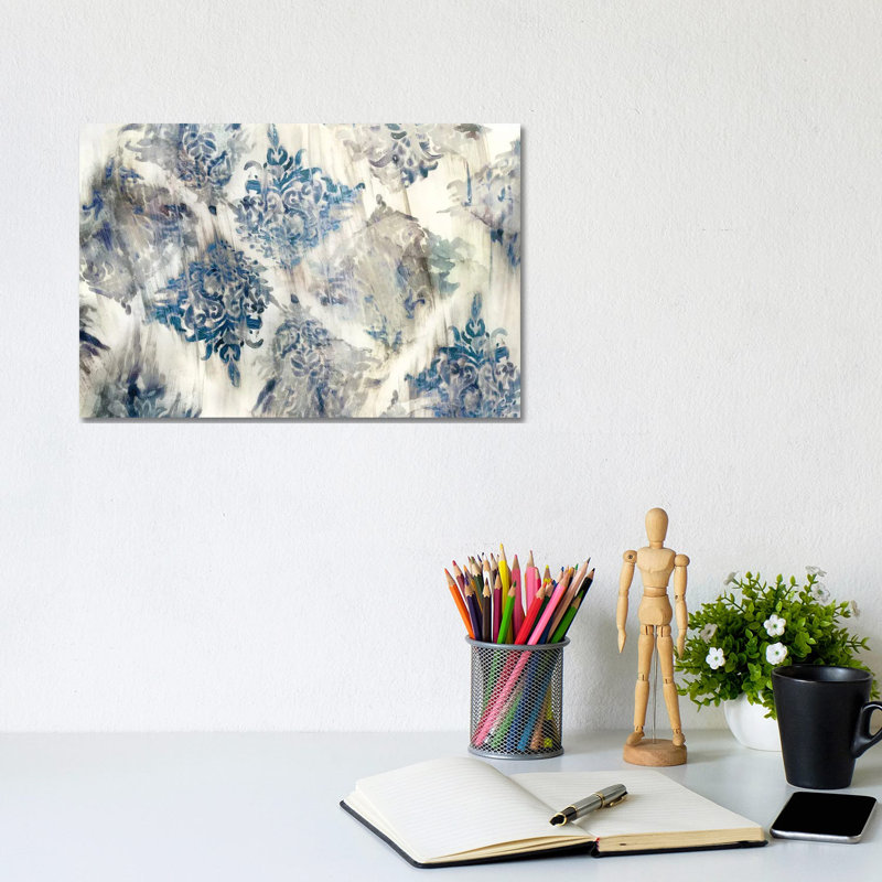 Lucid Damask I 1 Piece Wrapped Canvas Painting, 20.32 cm H x 30.48 cm W
