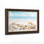 Art mural antique sur toile encadré doré pour le salon, la chambre à coucher, le bureau ou le vestibule - Décoration murale décorative avec scène de plage-129053291-129053288
