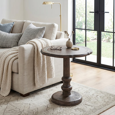 Marlow Indoor/Outdoor Pedestal End Table