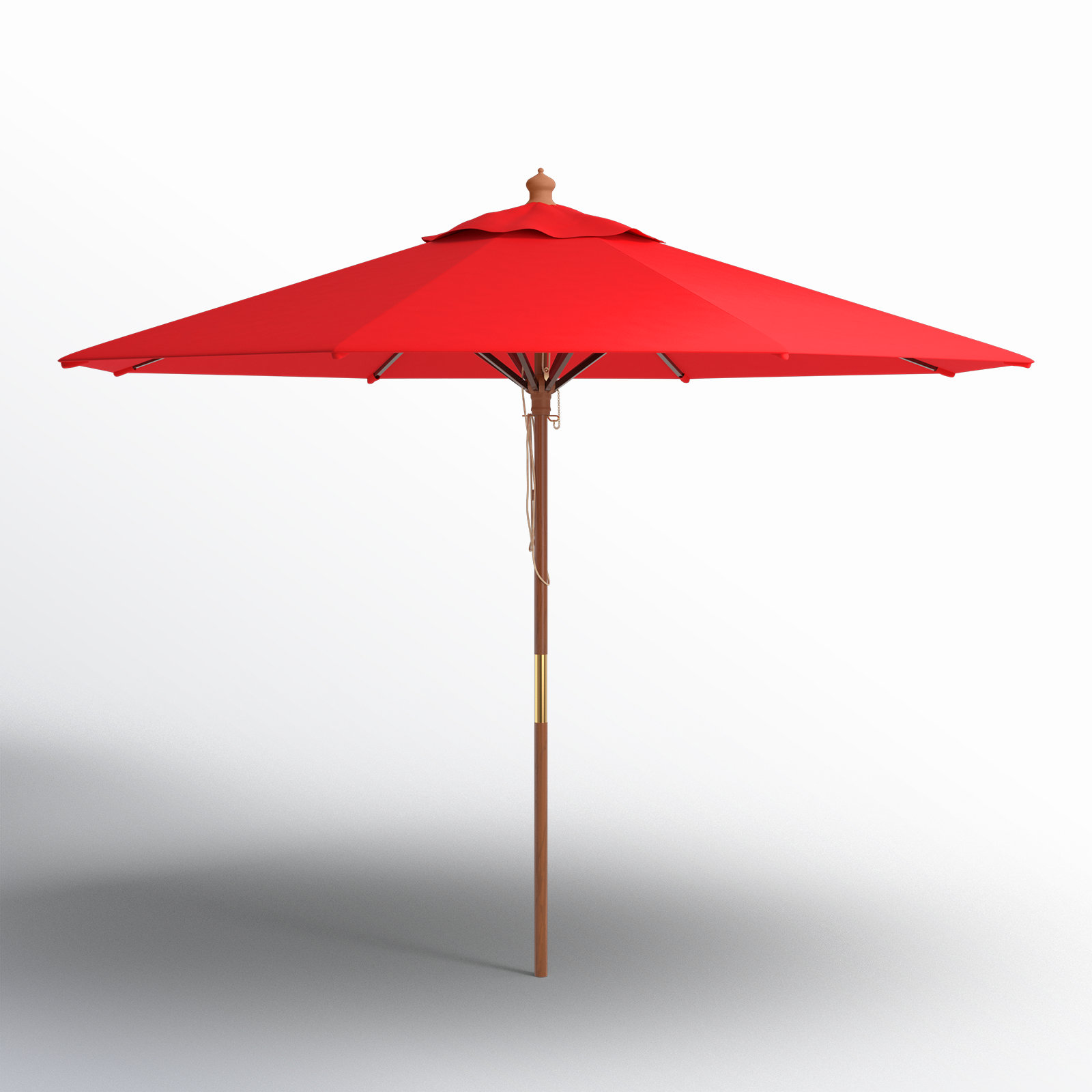 Ellarose 130'' Outdoor Umbrella, Red